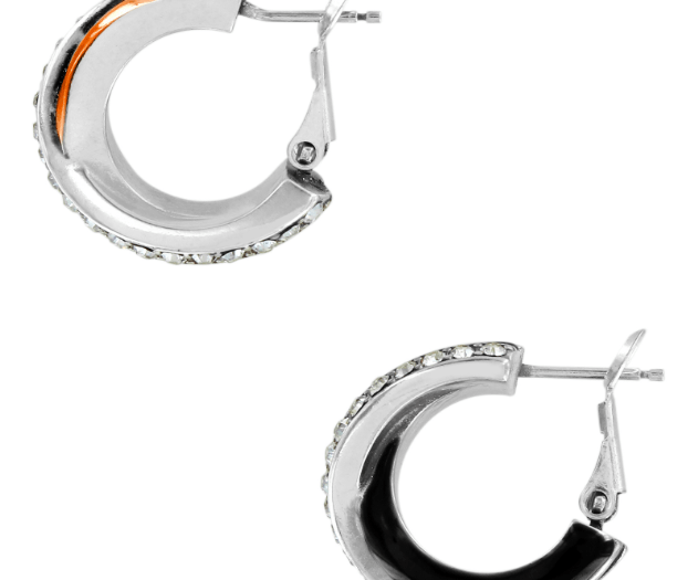 Neptune's Rings Black Post Clip Earrings JA5433 Earrings Brighton 