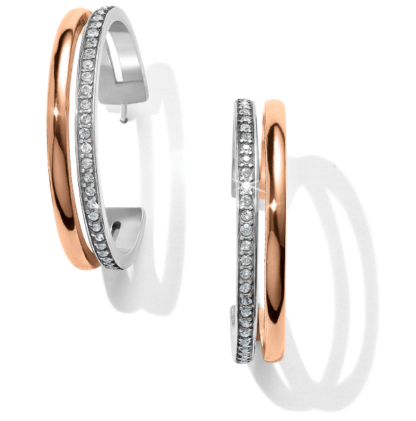 Neptune's Rings Duo Large Hoop Earrings JA5892 Earrings Brighton 