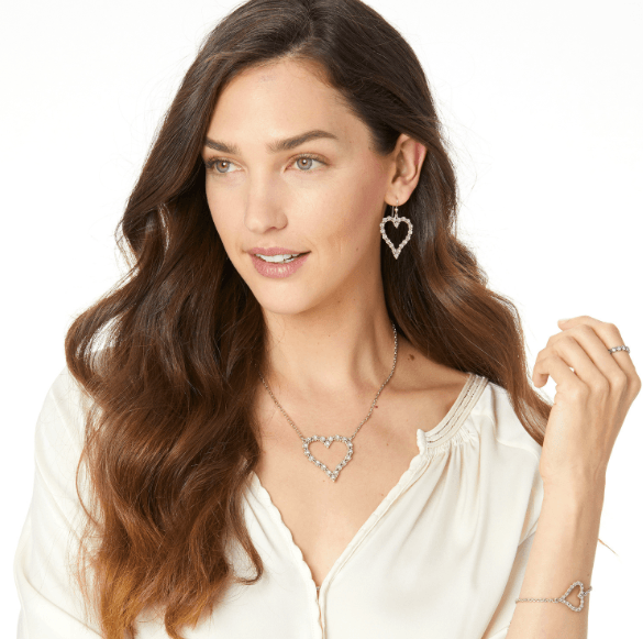 Twinkle Splendor Heart Necklace JM0951 Necklaces Brighton 