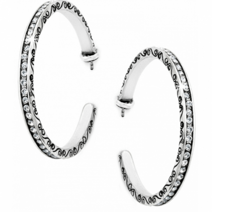 Secret Of Love Hoop Earrings J16302 Earrings Brighton 