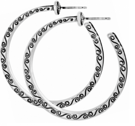 Secret Of Love Hoop Earrings J16302 Earrings Brighton 