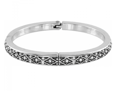 Diamond Hinged Bangle JB0392 Bracelets Brighton 