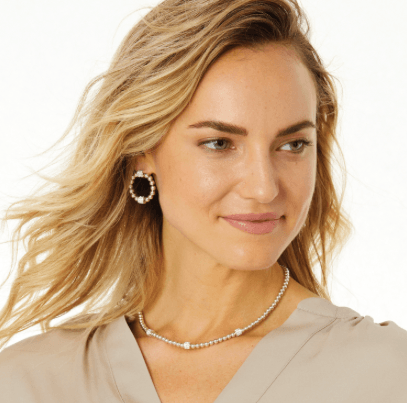 Meridian Petite Beads Station Necklace JM188B necklace Brighton 