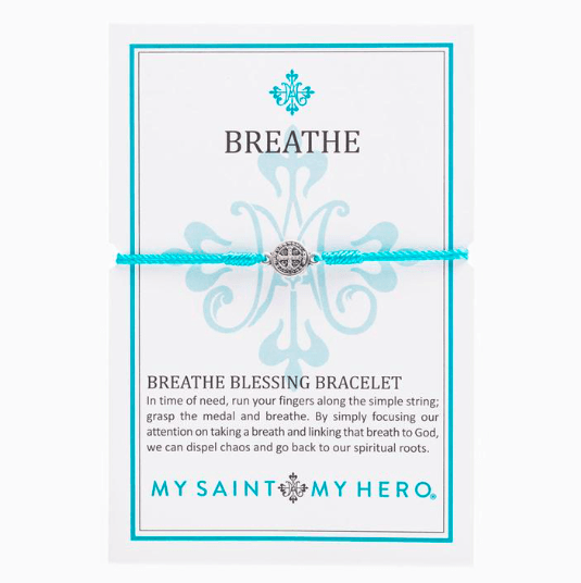 Breathe Blessing Turquoise Bracelet Bracelets My Saint My Hero 