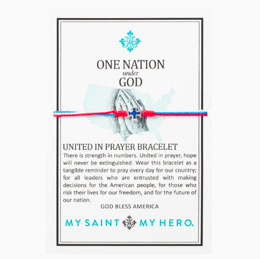 One Nation Under God United in Prayer Bracelet - Giving Back To CDC Foundation My Saint My Hero 