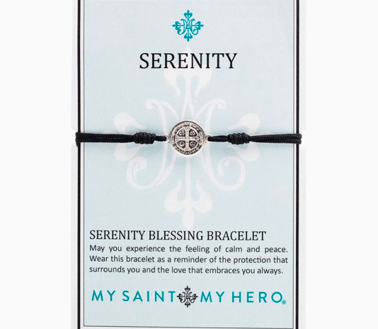 Serenity Blessing Black/Silver Bracelet My Saint My Hero 
