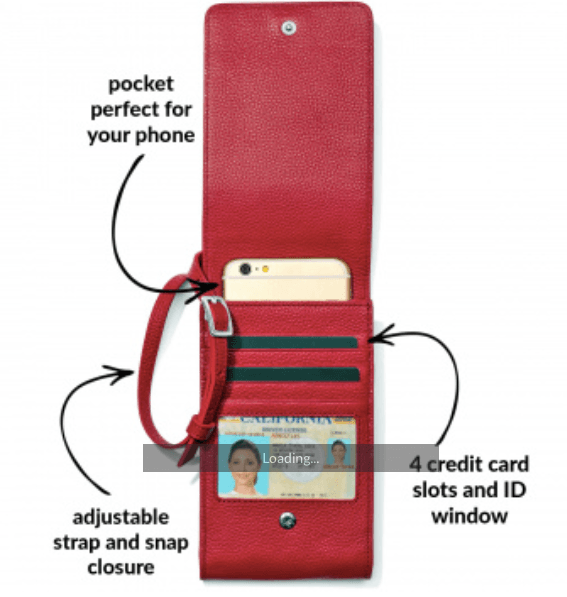 Pretty Tough Rox Phone Organizer E53257 Wallet Brighton 