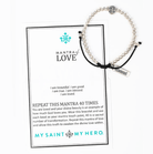 Mantra of Love Silver Bracelet My Saint My Hero 