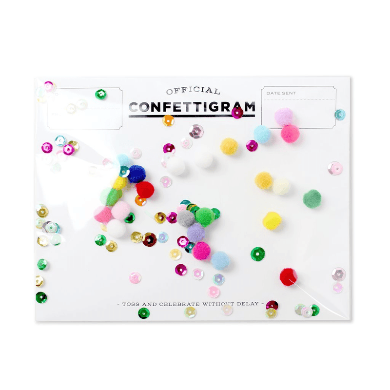 Confetti gram™ - Pom Pom Card cards Johnathan Michael's Boutique 