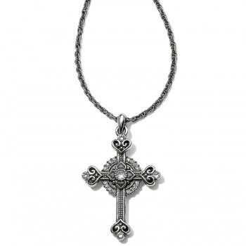 Alcazar Heart Small Cross Necklace JM0581 necklace Brighton 