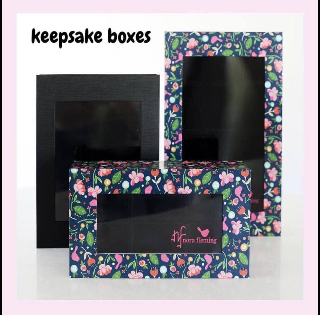 Nora Fleming Storage Boxes Johnathan Michael's Boutique NEW M4 Black Linen Holds 9 minis 