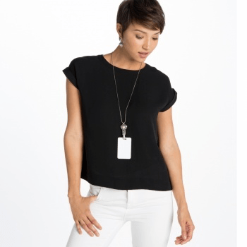 Reno Heart Badge Clip Necklace JN7492 Badge clip brighton 