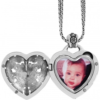 Floral Heart Locket Necklace J44722 Necklaces Brighton 