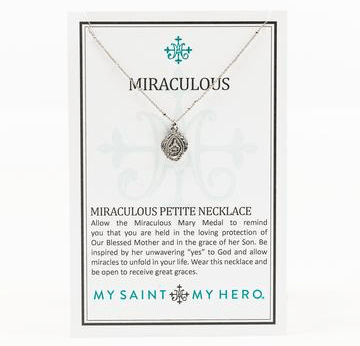 Miraculous Petite Silver Necklace Necklaces My Saint My Hero 