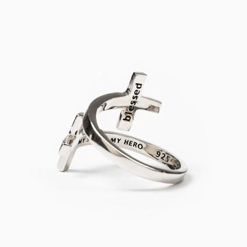 Pillar of Faith Ring - Sterling Silver ring My Saint My Hero 