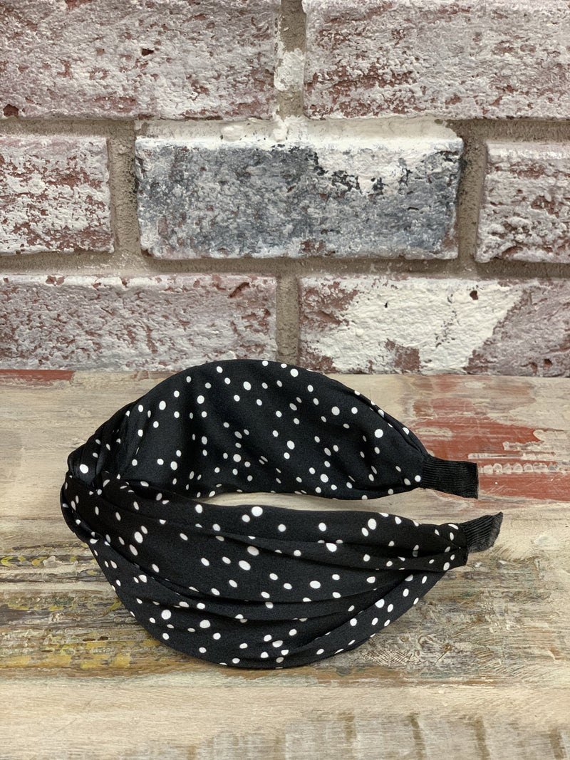 Black Dot Headband headband Johnathan Michael's Boutique 
