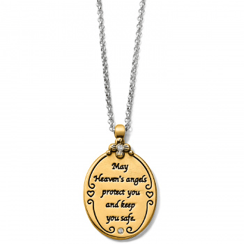 Guardian Angel Two-Tone Pendant Necklace JM2983 Necklaces Brighton 