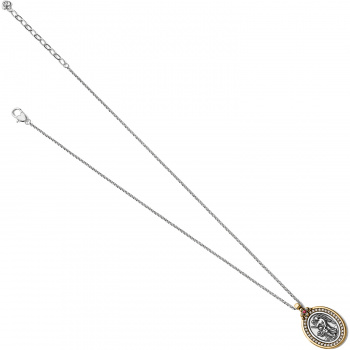 Guardian Angel Two-Tone Pendant Necklace JM2983 Necklaces Brighton 