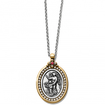 Guardian Angel Two-Tone Pendant Necklace JM2983 Necklaces Brighton 