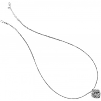 Floral Heart Locket Necklace J44722 Necklaces Brighton 