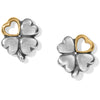 Clover Heart Mini Post Earrings J22130