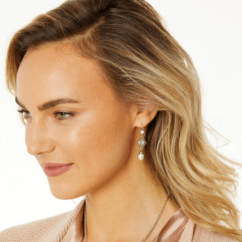 Alcazar Margaret French Wire Drop Earrings JA5953 Earrings Brighton 