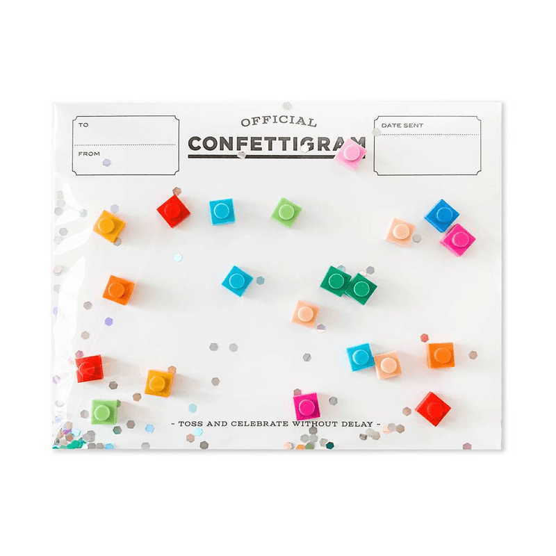 Confettigram™ - Birthday Bricks cards Johnathan Michael's Boutique 