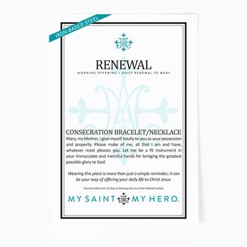 Renewal Consecration Silver Bracelet Bracelets My Saint My Hero 