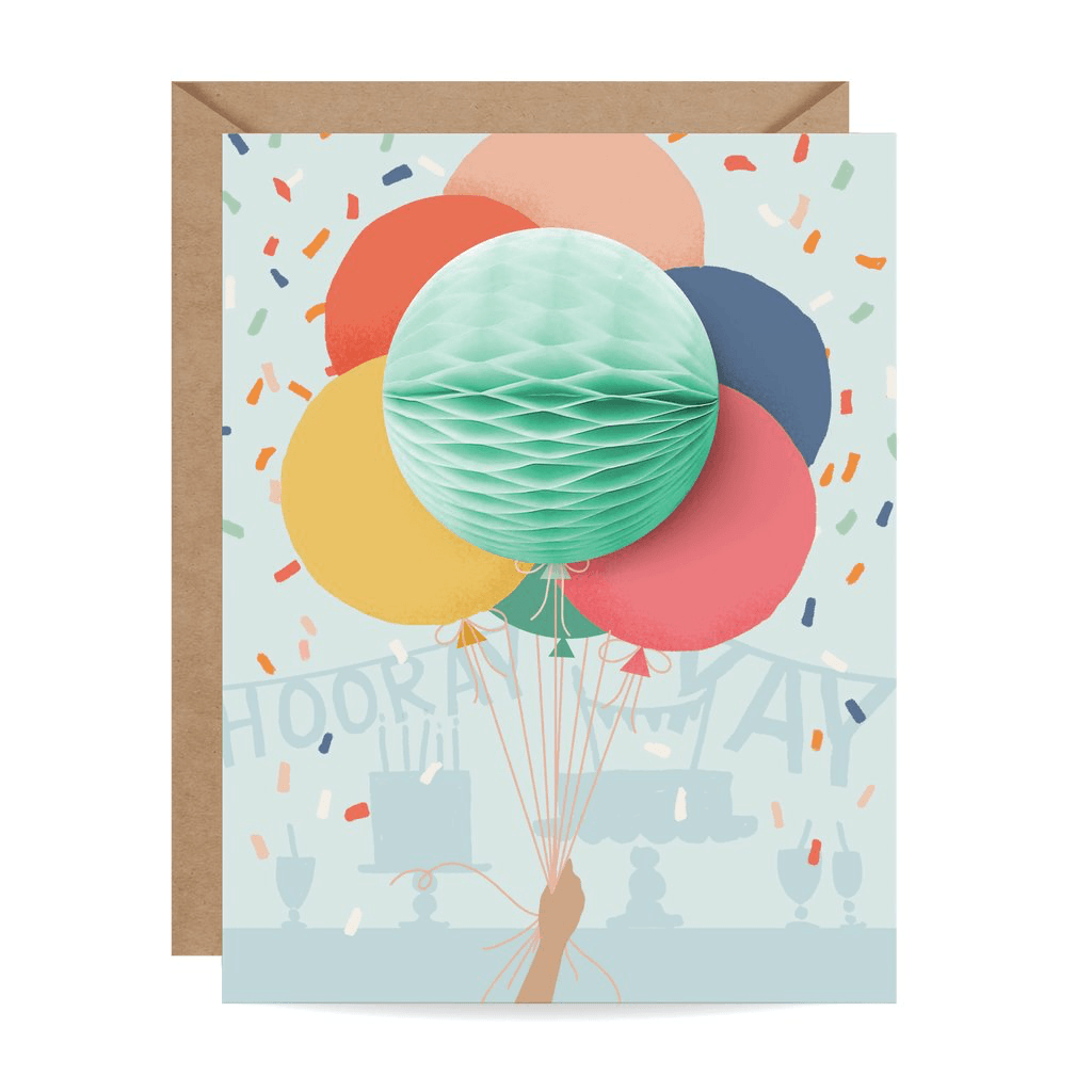 Balloon Bunch Pop-up Card Card Johnathan Michael's Boutique 