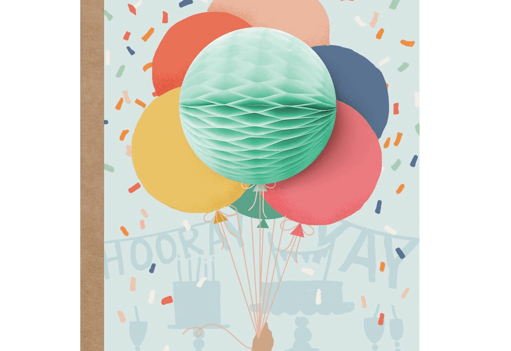 Balloon Bunch Pop-up Card Card Johnathan Michael's Boutique 