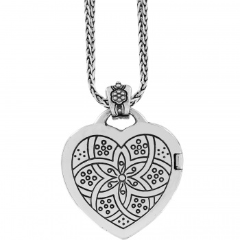 Floral Heart Locket Necklace J44722 Necklaces Brighton 