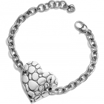 Pebble Heart Chain Bracelet JF6630 Bracelets Brighton 