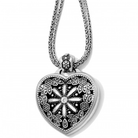 Floral Heart Locket Necklace J44722 Necklaces Brighton 