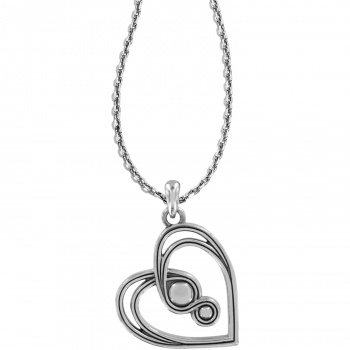 Infinity Sparkle Petite Heart Necklace JM1551 Necklaces Brighton 