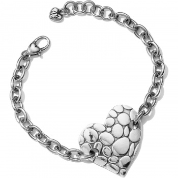 Pebble Heart Chain Bracelet JF6630 Bracelets Brighton 