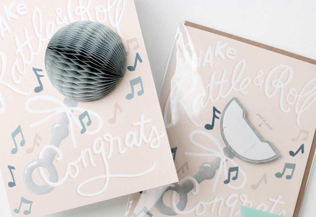 Rattle Pop-up Card Card Johnathan Michael's Boutique 