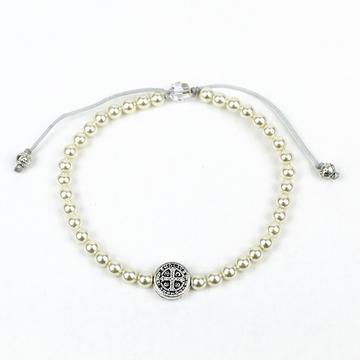 Pearl Birthday Blessing Silver Bracelets Bracelets My Saint My Hero 