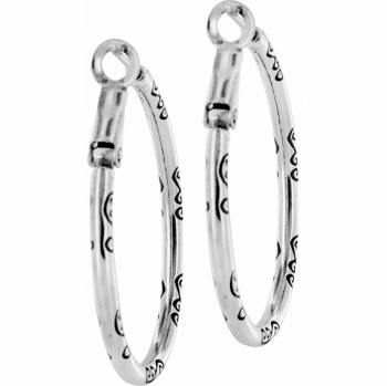 Oval Hoop Charm Earrings JE0020 Earrings Brighton 