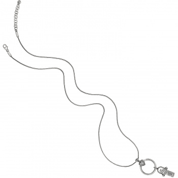 Heart Charm Reversible Badge Clip Necklace JN9742 Necklaces Brighton 