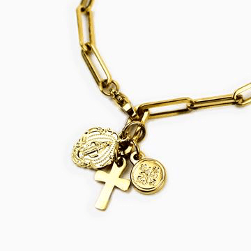 Renewal Consecration Gold Necklace Bracelets My Saint My Hero 
