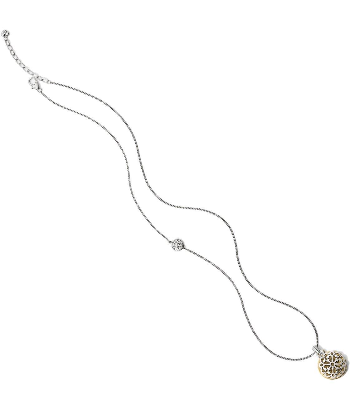 Ferrara Two Tone Reversible Long Necklace JM1062 Necklaces Brighton 