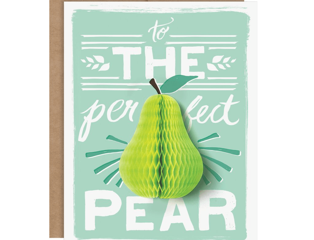 Pear Pop-up Card cards Johnathan Michael's Boutique 