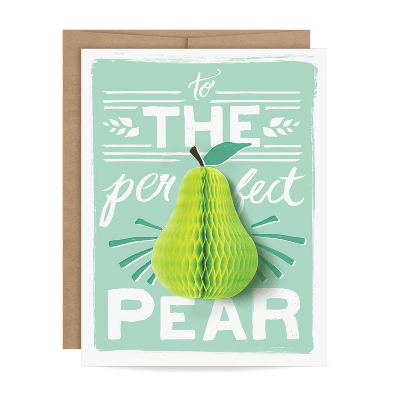 Pear Pop-up Card cards Johnathan Michael's Boutique 