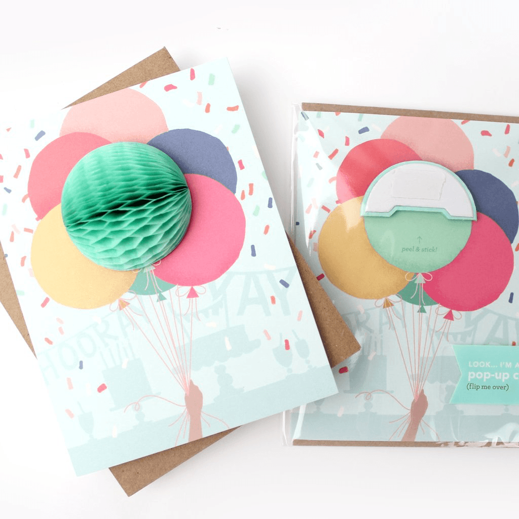 Balloon Bunch Pop-up Card Card Johnathan Michael's Boutique 