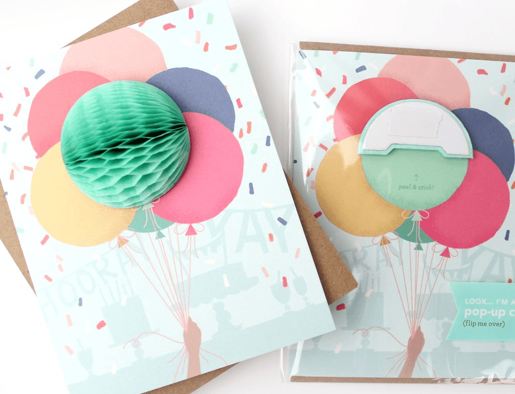 Balloon Bunch Pop-up Card Card Johnathan Michael's Boutique 