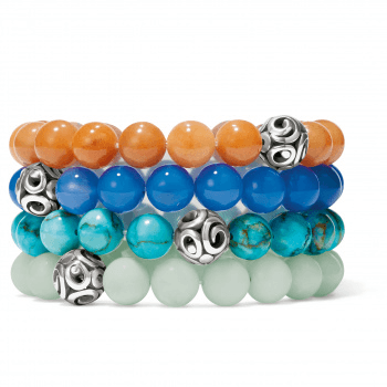 Contempto Chroma Amazonite Stretch Bracelet JF834B Bracelets Brighton 