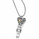 Floating Heart Badge Clip Necklace J45951 Necklaces Brighton 