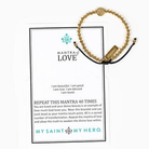 Mantra of Love Gold Bracelet Bracelets My Saint My Hero 