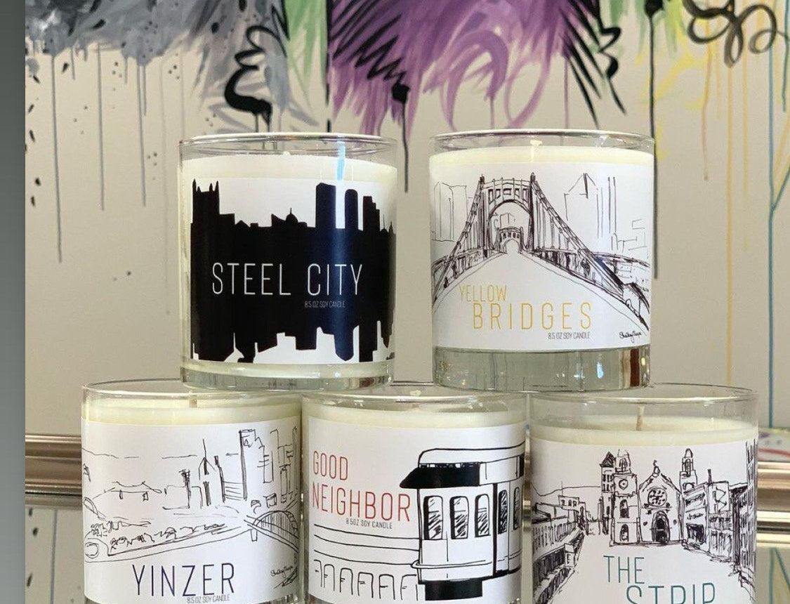The Strip Soy Candle Candle Pittsburgh Candles Works 