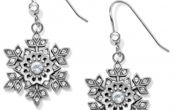 Glint Snowflake French Wire Earrings JA6161 Earrings Brighton 